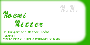 noemi mitter business card